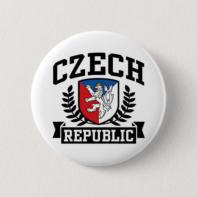 Czech Republic 6 Cm Round Badge (Front)