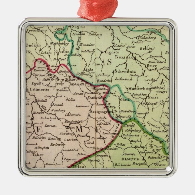 Czech Republic and Poland Metal Ornament (Front)