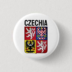 Czech Republic coat of arms 3 Cm Round Badge