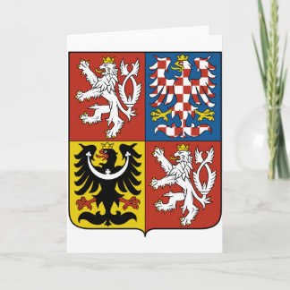 Czech Republic coat of arms Card