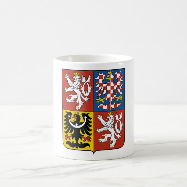Czech Republic Coat of arms CZ Coffee Mug (Center)
