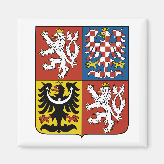 Czech Republic Coat of Arms Magnet (Front)