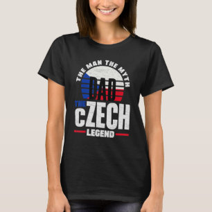 Czech Republic Czech Czech Republic Flag Father T-Shirt