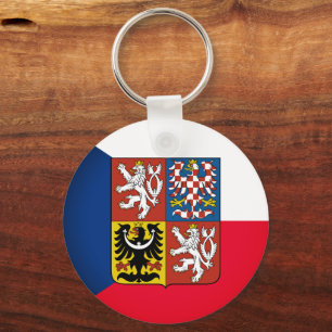 Czech Republic & Czech Flag fashion / sports fans Key Ring