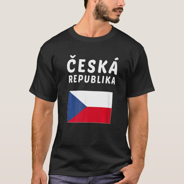 Czech Republic  Czech Flag souvenir T-Shirt (Front)