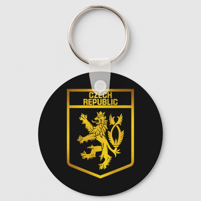 Czech Republic  Emblem Key Ring (Front)