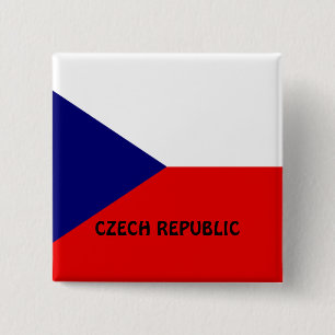 Czech Republic flag 15 Cm Square Badge