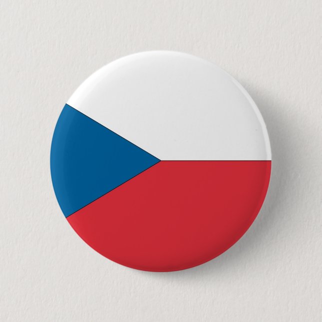 Czech Republic Flag 6 Cm Round Badge (Front)