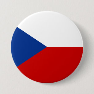 Czech Republic Flag 7.5 Cm Round Badge