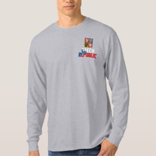 Czech Republic Flag and Coat of Arms Patriotic T-Shirt