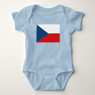 Czech Republic Flag Baby Bodysuit