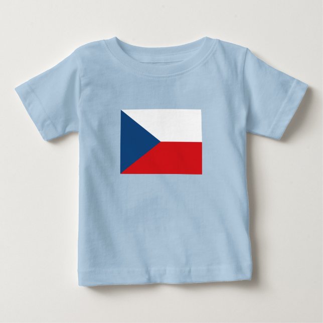 Czech Republic Flag Baby T-Shirt (Front)