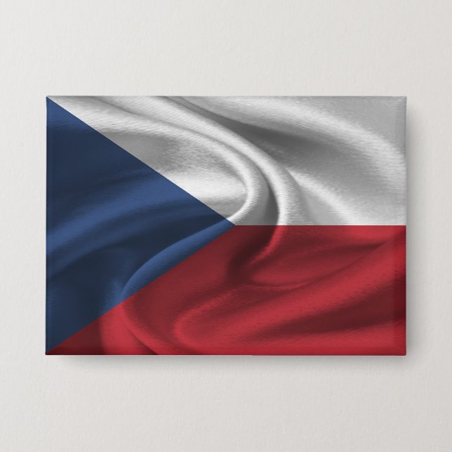 Czech Republic Flag Button (Front)