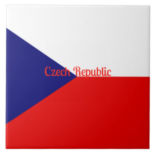 Czech Republic flag Ceramic Tile