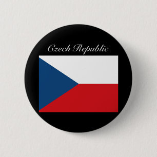 Czech Republic Flag - Ceska Republika 6 Cm Round Badge