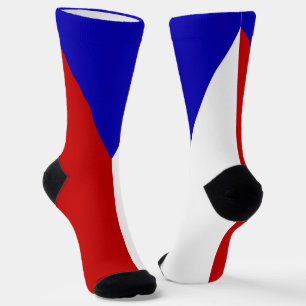 Czech Republic flag-coat of arms Socks
