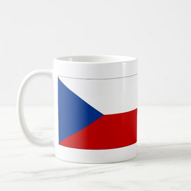 Czech Republic Flag Coffee Mug (Left)