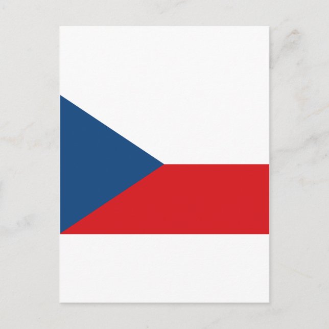 Czech Republic Flag CZ Postcard (Front)