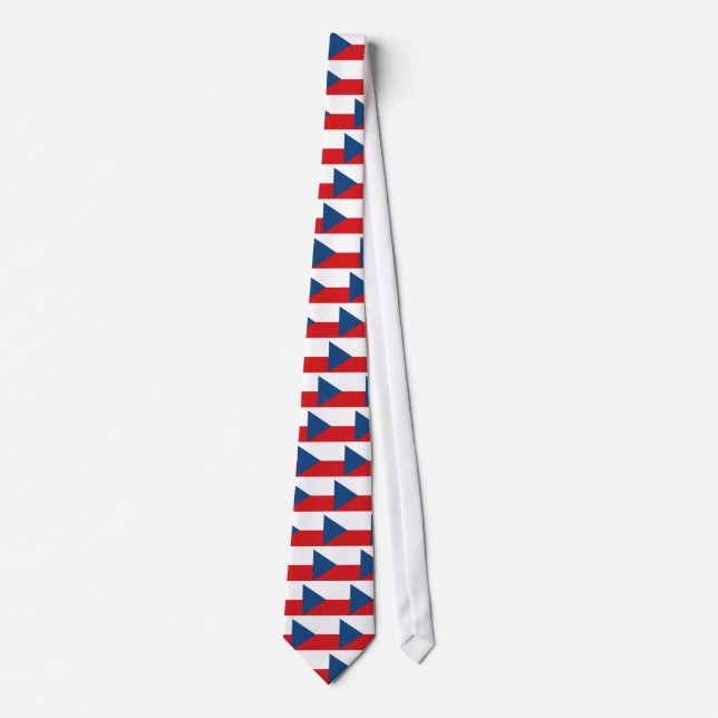 Czech Republic Flag CZ Tie (Front)