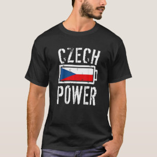 Czech Republic Flag  Czech Power Battery Proud T-Shirt