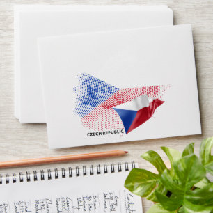 Czech Republic flag Envelope