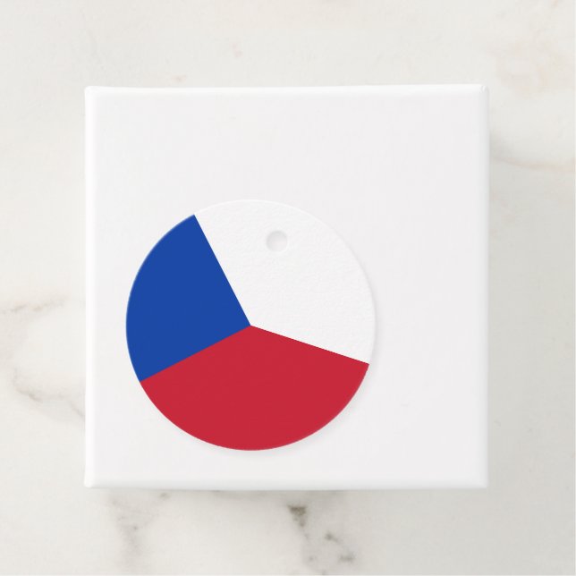 Czech Republic flag Favour Tags (In Situ)