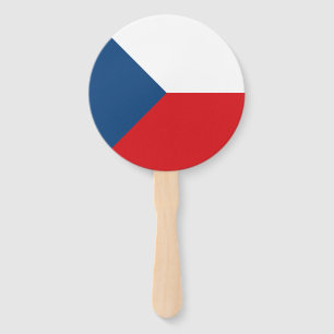 Czech Republic Flag Hand Fan