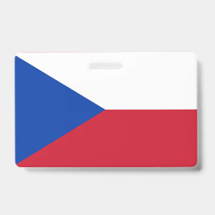 Czech Republic flag ID Badge