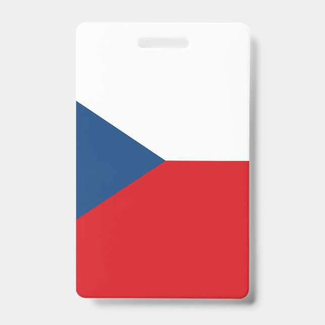 Czech Republic Flag ID Badge (Front)