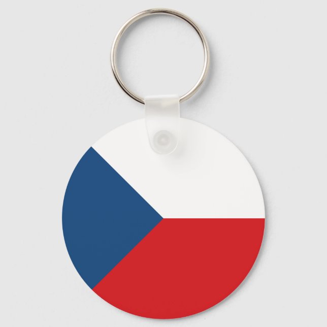 Czech Republic Flag Key Ring (Front)