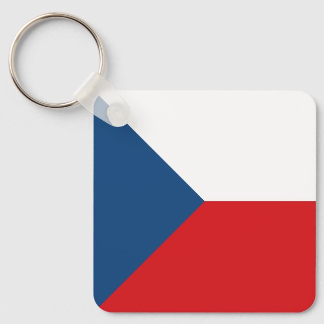 Czech Republic Flag Key Ring (Front)