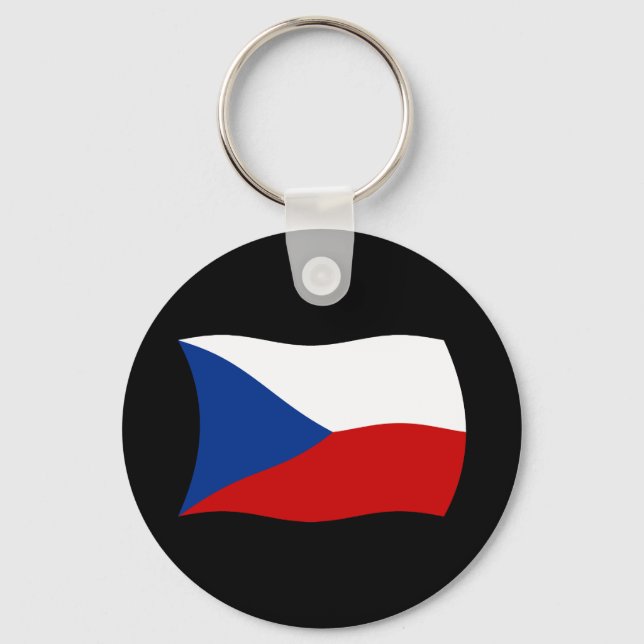 Czech Republic Flag Keychain (Front)