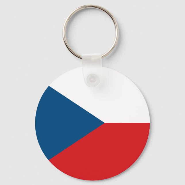 Czech Republic Flag Keychain (Front)
