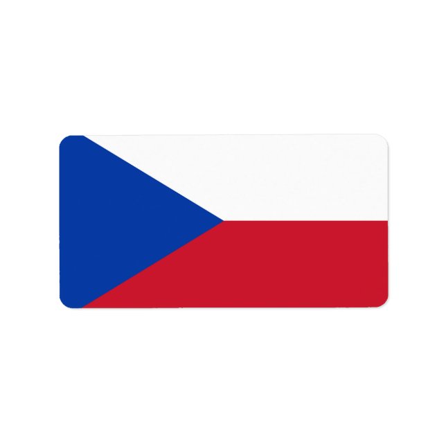 Czech Republic flag Label (Front)