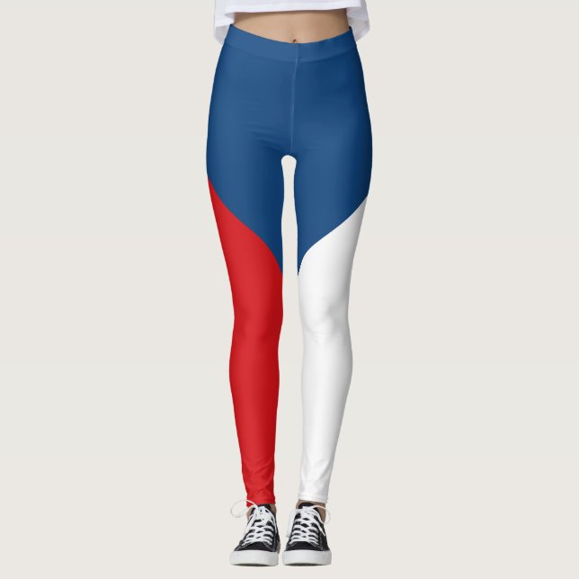 Czech Republic Flag Leggings (Front)