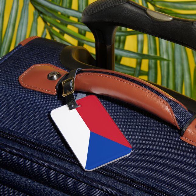 Czech Republic flag Luggage Tag (Front Insitu 1)