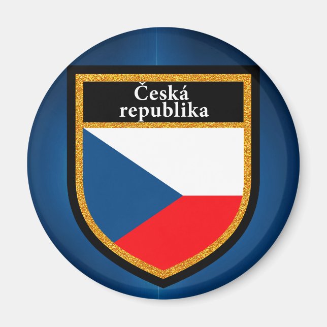 Czech Republic Flag Magnet (Front)