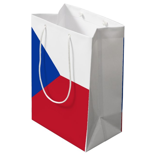 Czech Republic flag Medium Gift Bag (Back Angled)