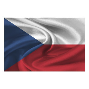 Czech Republic Flag Photo Print