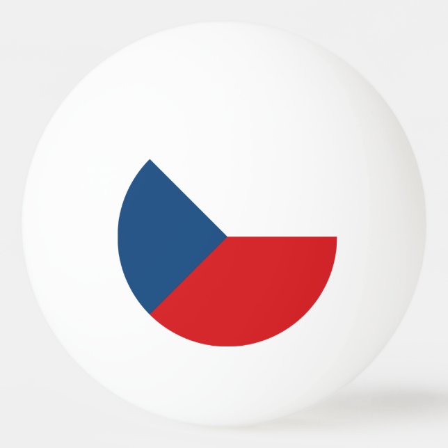 Czech Republic Flag Ping Pong Ball (Back)