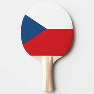 Czech Republic Flag Ping Pong Paddle