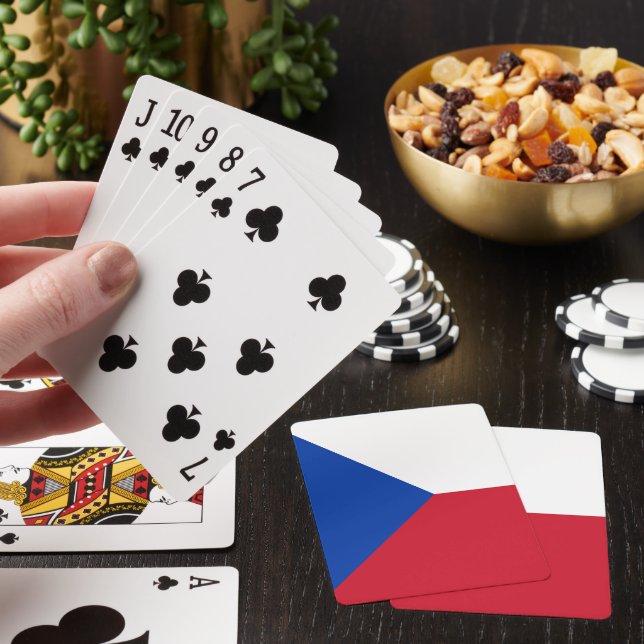 Czech Republic flag Playing Cards (In Situ)