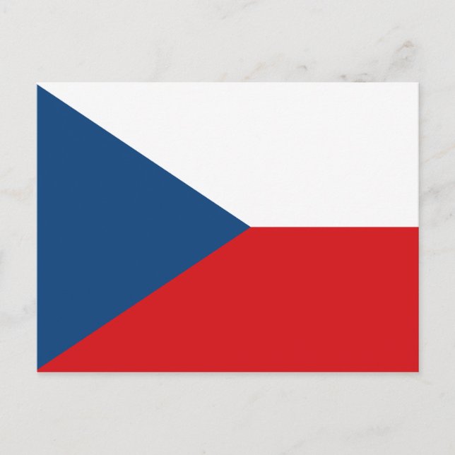 Czech Republic Flag Postcard (Front)