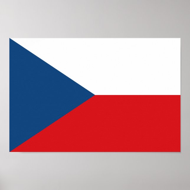Czech Republic Flag Poster (Front)