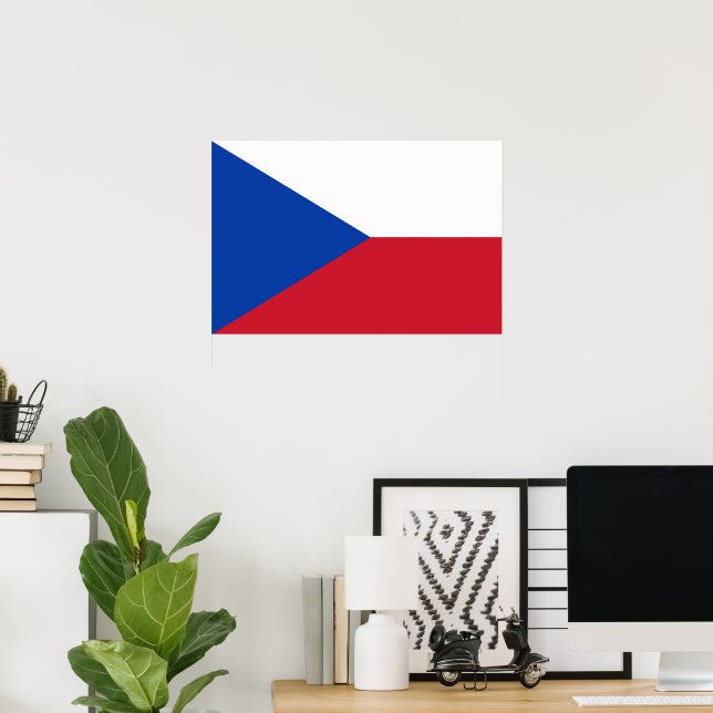 Czech Republic flag Poster (Home Office)