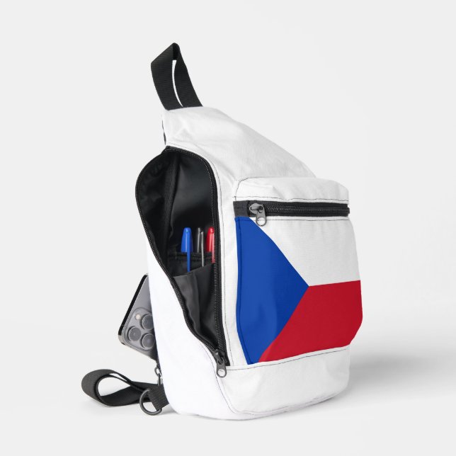Czech Republic flag Sling Bag (Open)