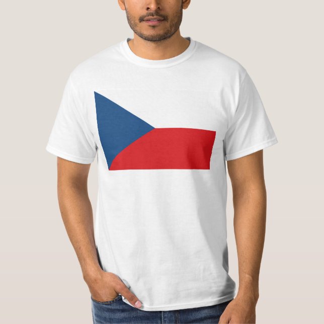Czech Republic Flag T-Shirt (Front)