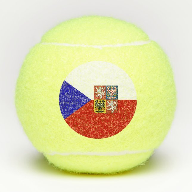 Czech Republic flag Tennis Balls (Front)