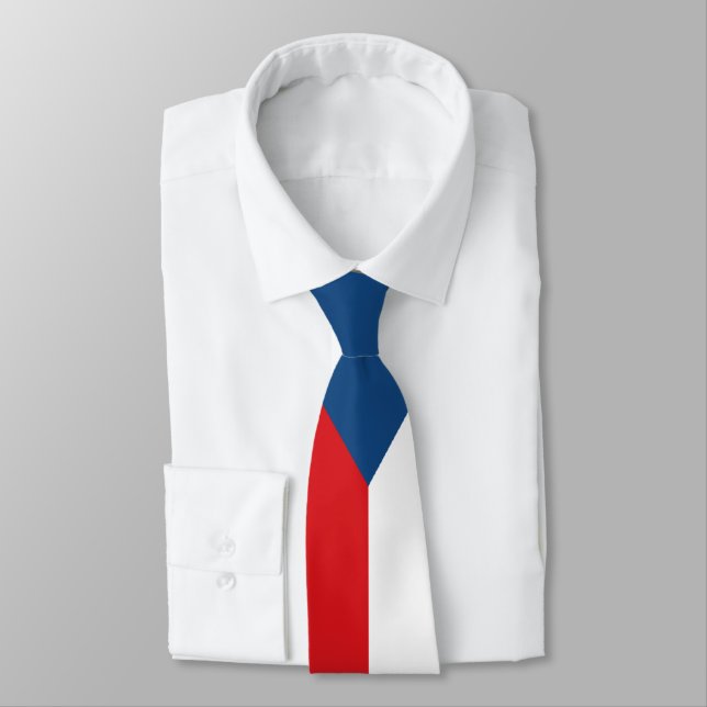 Czech Republic Flag Tie (Tied)