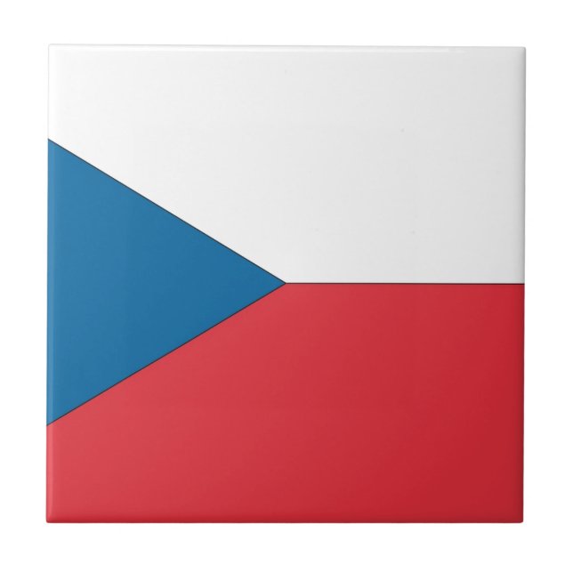 Czech Republic Flag Tile (Front)
